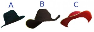 Match the Hats (sorry blind readers)!