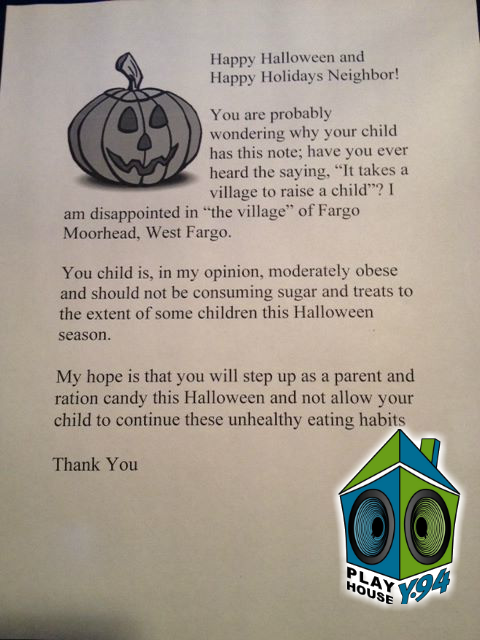 Mean Halloween Letter