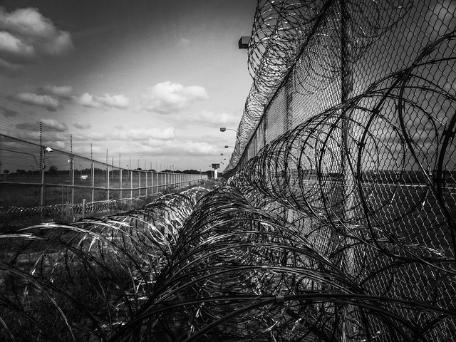 a prison fence