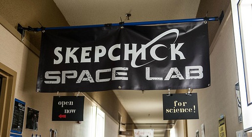 Space Lab sign