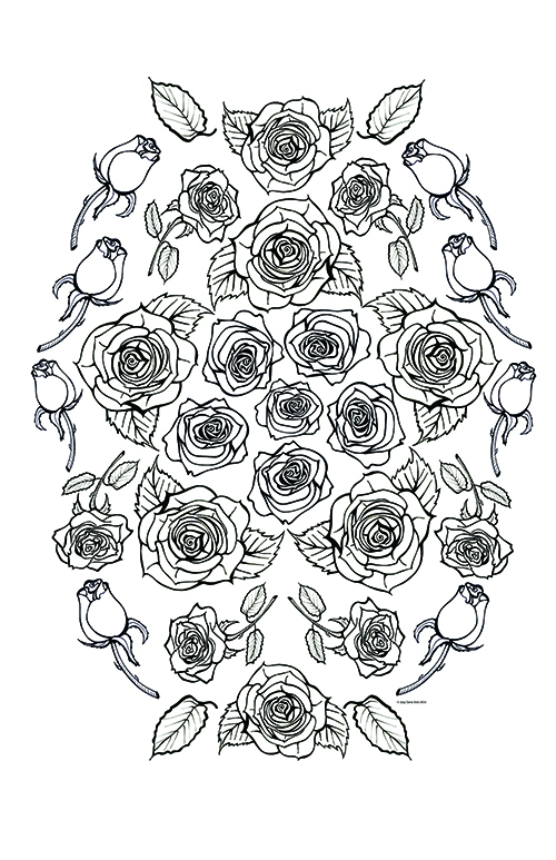 roses for coloring 
