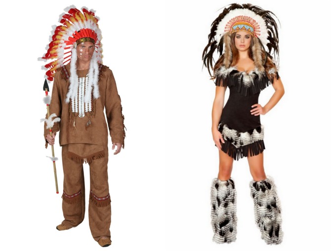 Racist Native American Halloween costumes