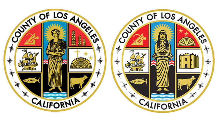 Former and current LA county seals