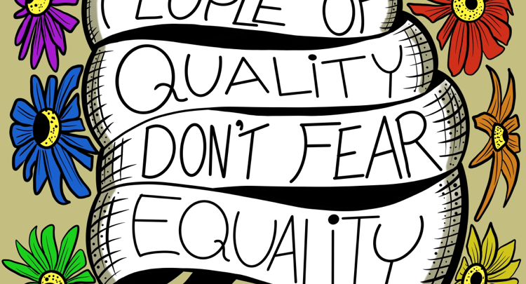 People of Quality Don't Fear Equality poster art
