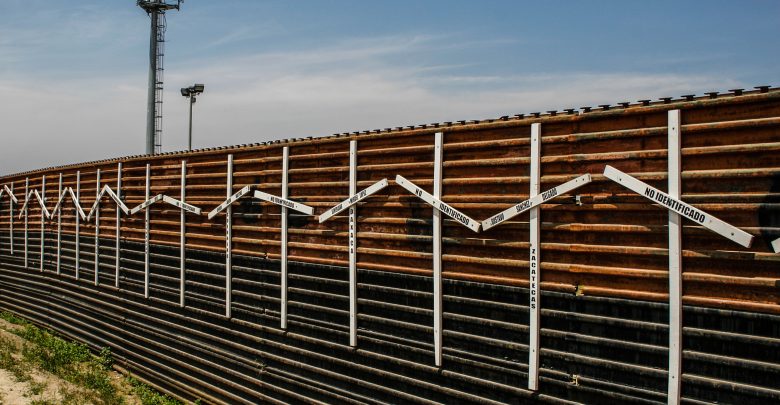 Border wall between Tijuana and San Diego