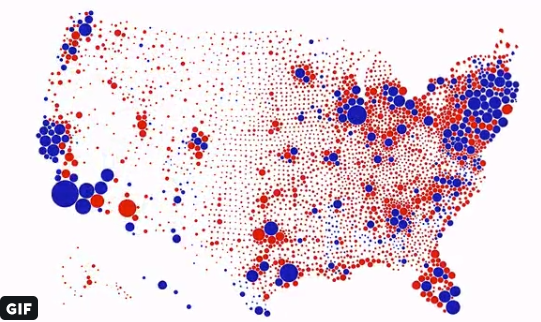 US Voters Map Accurate