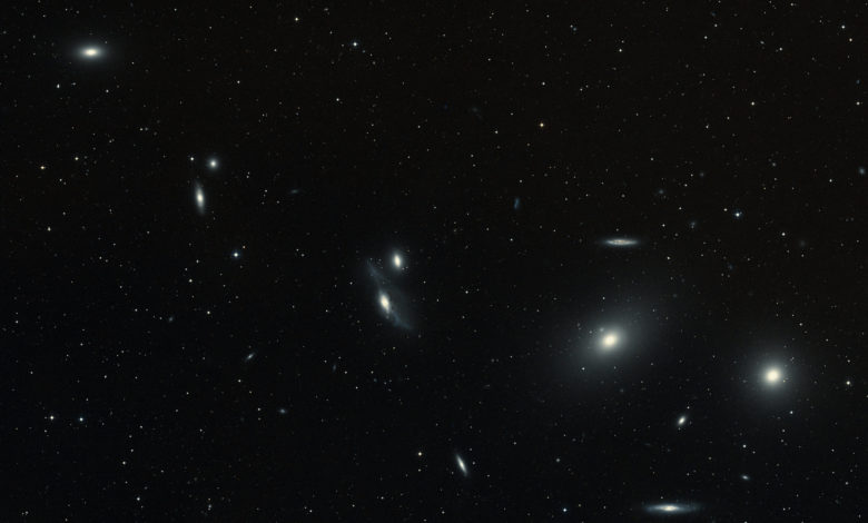 Group of galaxies known as the Markarian Chain
