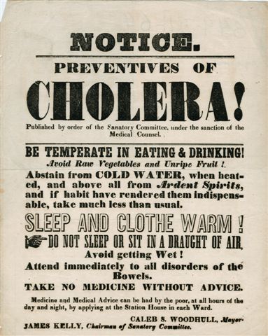 Notice: Preventives of CHOLERA!