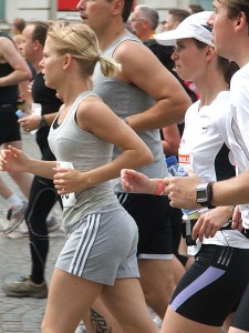 Group of marathon runners