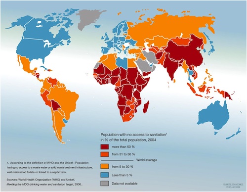 world sanitation map